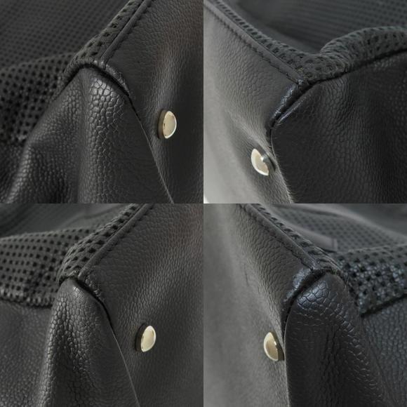 Chanel Coco Mark Silver Hardware Handbag Black Calf - Picture 9 of 9